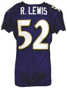 2005 Ray Lewis Baltimore Ravens Game-Used Home Jersey