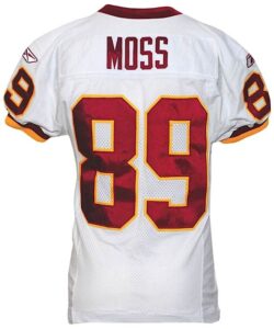 2005 Santana Moss Washington Redskins Game-Used Road Jersey