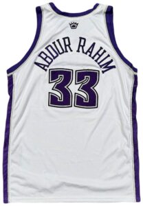 2005 Shareef Abdur-Rahim Sacramento Kings Media Day Worn Jersey