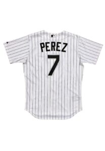 2005 Timo Perez Chicago White Sox Game-Used Home Jersey