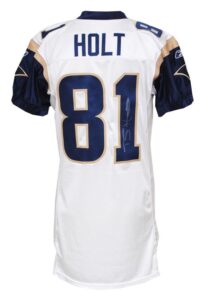 2005 Torry Holt St. Louis Rams Game-Used & Autographed Road Jersey