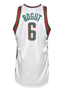 2006-07 Andrew Bogut Milwaukee Bucks Game-Used Home Jersey