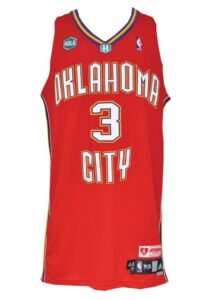 2006-07 Chris Paul New Orleans/OKC Hornets Game-Issued Valentine’s Day Jersey 