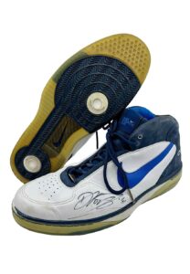 2006-07 Dirk Nowitzki Dallas Mavericks Game-Used & Dual Autographed Shoes