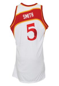 2006-07 Josh Smith Atlanta Hawks 1986-87 TBTC Game-Used & Autographed Home Jersey (JSA)