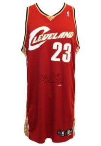 2006-07 LeBron James Cleveland Cavaliers Game-Used & Autographed Road Jersey