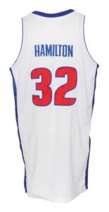 2006-07 Rip Hamilton Detroit Pistons Game-Used Home Jersey 