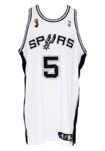 2006-07 Robert Horry San Antonio Spurs NBA Finals Game-Used Home Jersey