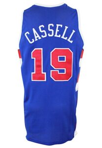 2006-07 Sam Cassell Los Angeles Clippers Game-Used “NBA Europe Tour” Blue Uniform