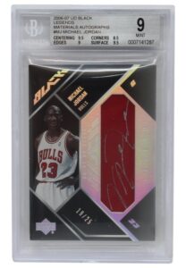 2006-07 Upper Deck Black Legends Michael Jordan Autographed