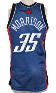 2006-2007 Adam Morrison Rookie Charlotte Bobcats Game-Used Road Alternate Jersey