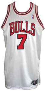 2006-2007 Ben Gordon Chicago Bulls Game-Used & Autographed Home Jersey