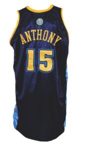 2006-2007 Carmelo Anthony Denver Nuggets Game-Used Road Alternate Jersey