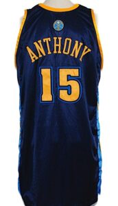 2006-2007 Carmelo Anthony Denver Nuggets Game-Used Road Alternate Jersey