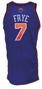 2006-2007 Channing Frye New York Knicks Game-Used Road Jersey