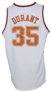 2006-2007 Kevin Durant Texas Longhorns Game-Used Home Jersey