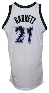 2006-2007 Kevin Garnett Minnesota Timberwolves Game-Used Home Jersey