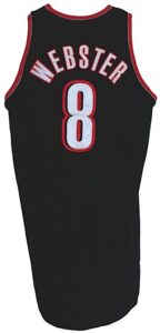 2006-2007 Martell Webster Portland Trailblazers Game-Used Road Jersey