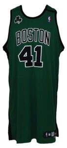 2006-2007 Michael Olowokandi Boston Celtics Game-Used Road Alternate Jersey