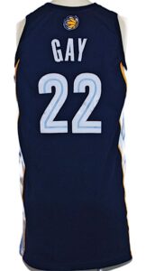 2006-2007 Rudy Gay Rookie Memphis Grizzlies Game-Used Road Jersey 