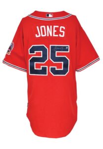 2006 Andruw Jones Atlanta Braves Game-Used & Autographed Alternate Jersey