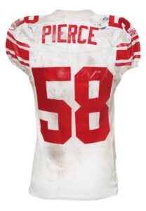 2006 Antonio Pierce New York Giants Game-Used Road Jersey