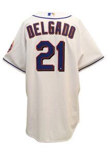 2006 Carlos Delgado New York Mets Game-Used Playoff Home Jersey