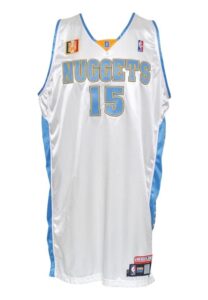 2006 Carmelo Anthony Denver Nuggets NBA Mexico Game-Used Home Jersey 