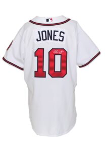 2006 Chipper Jones Atlanta Braves Game-Used & Autographed Home Jersey