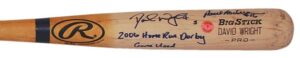 2006 David Wright Autographed Home Run Derby Bat