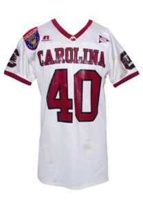 2006 Eric Norwood University of South Carolina Gamecocks Liberty Bowl Game-Used Road Jersey