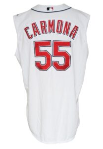 2006 Fausto Carmona Rookie Cleveland Indians Game-Used Home Vest