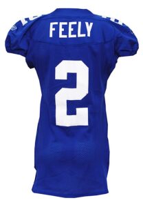 2006 Jay Feely New York Giants Game-Used Home Jersey