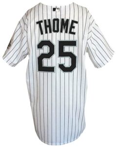 2006 Jim Thome Chicago White Sox Game-Used & Autographed Home Jersey