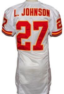 2006 Larry Johnson Kansas City Chiefs Game-Used Road Jersey