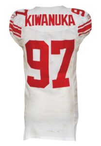 2006 Mathias Kiwanuka NY Giants Game-Used Road Jersey