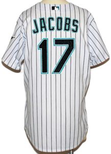 2006 Mike Jacobs Florida Marlins Game-Used Home Jersey