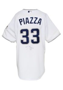 2006 Mike Piazza San Diego Padres Game-Used & Autographed Home Jersey