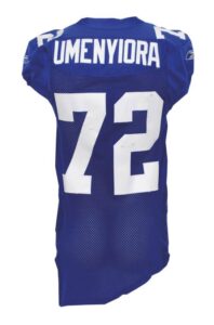 2006 Osi Umenyiora NY Giants Game-Used Home Jersey