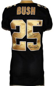 2006 Reggie Bush Rookie New Orleans Saints Game-Used & Auto’d Home Jersey