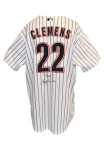 2006 Roger Clemens Houston Astros Game-Used & Autographed Home Jersey