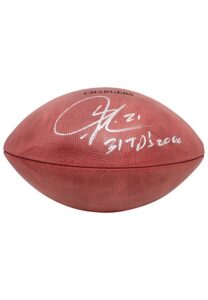 2006 San Diego Chargers Game Football Autographed & Inscribed By LaDainian Tomlinson