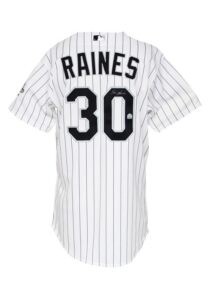 2006 Tim Raines Chicago White Sox Coaches Worn & Autographed Home Jersey