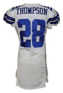 2006 Tyson Thompson Dallas Cowboys Game-Used Home Jersey