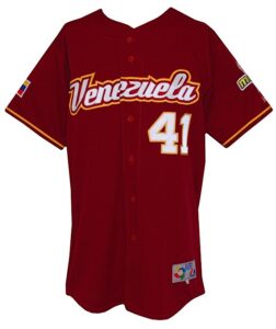 2006 Victor Martinez Venezuela World Baseball Classic Game-Used Alternate Jersey