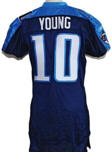 2006 Vince Young Rookie Tennessee Titans Game-Used Home Jersey