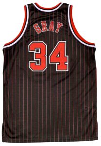 2007-08 Aaron Gray Chicago Bulls Game-Used & Signed Hardwood Classics Jersey