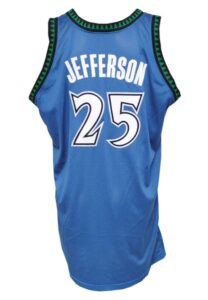 2007-08 Al Jefferson Minnesota Timberwolves Game-Used Road Uniform