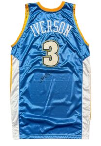 2007-08 Allen Iverson Denver Nuggets Game-Used & Autographed Jersey