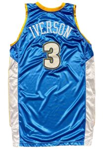 2007-08 Allen Iverson Denver Nuggets Game-Used Road Jersey